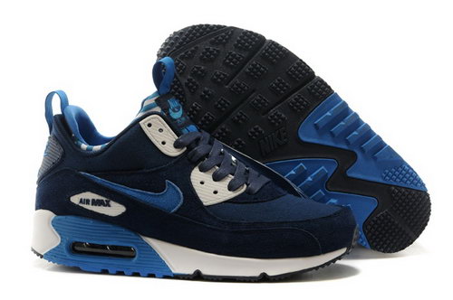 Nike Air Max 90 Sneakerboots Prm Undeafted Mens Shoes Dark Blue White Special Review